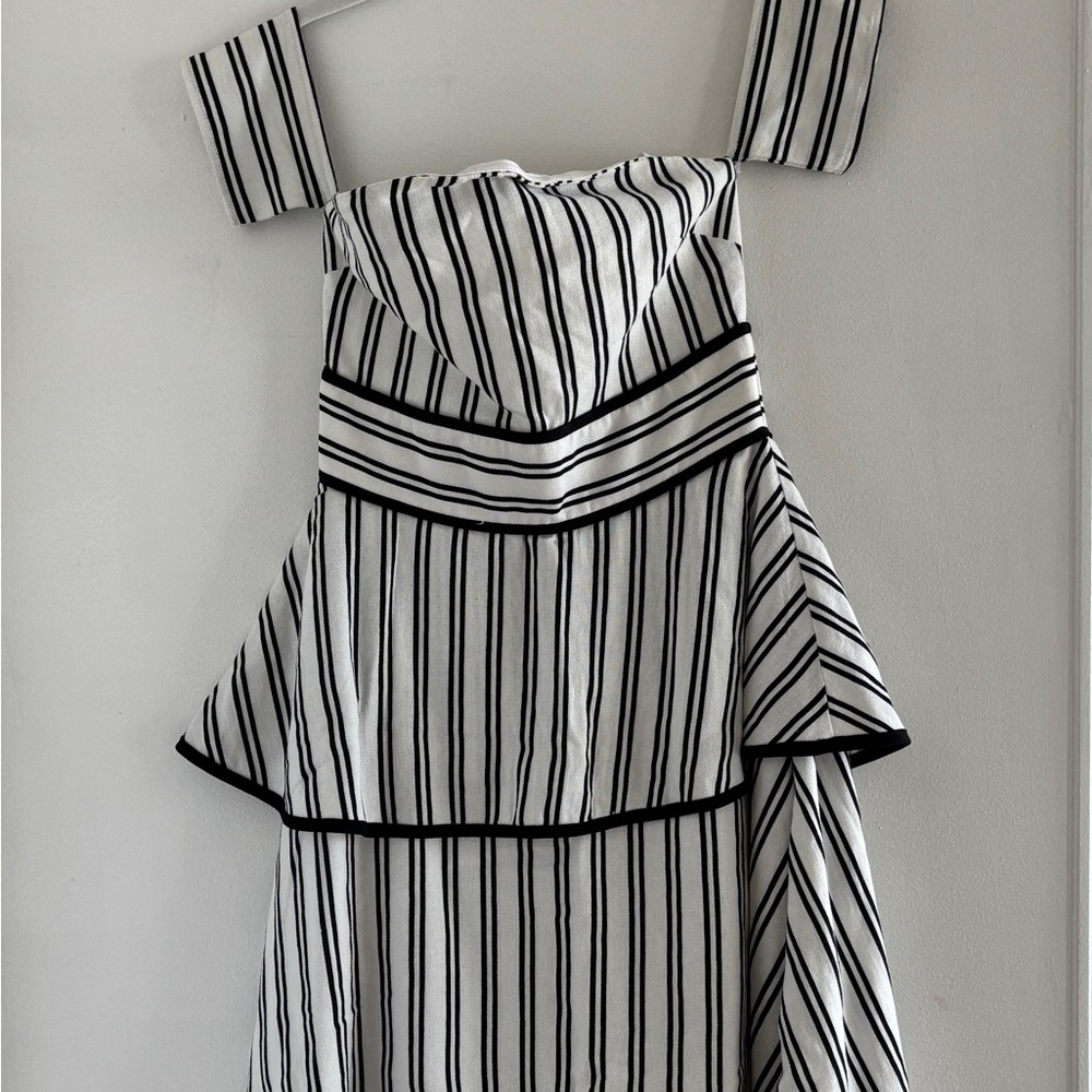 Endless Rose Black and White Striped Dress, size S